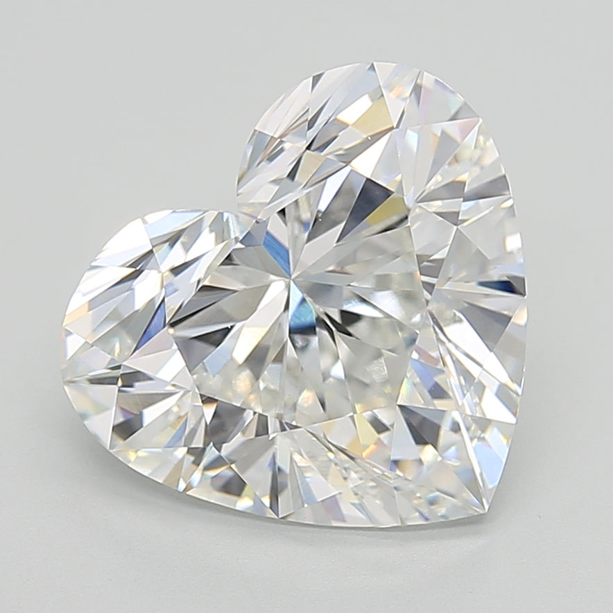 Loose 7.08 Carat E VVS2 IGI Certified Lab Grown Heart Diamonds