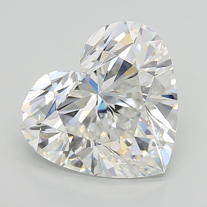 Loose 7.08 Carat E VVS2 IGI Certified Lab Grown Heart Diamonds