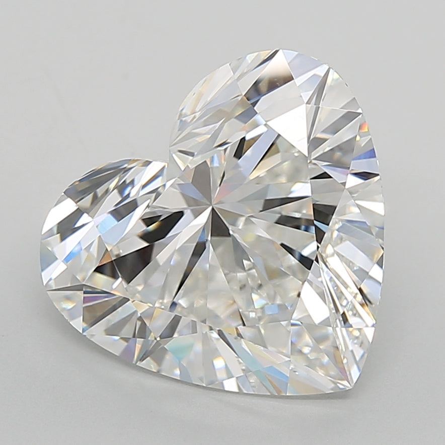 Loose 7.07 Carat E VVS2 IGI Certified Lab Grown Heart Diamonds
