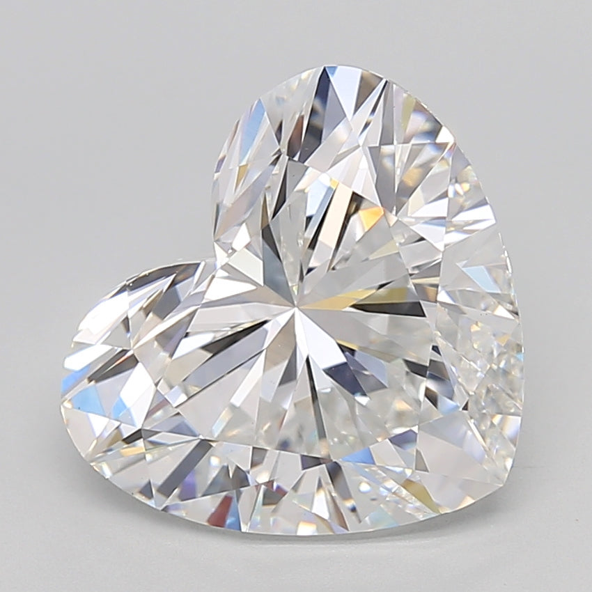 Loose 7.07 Carat E VVS2 IGI Certified Lab Grown Heart Diamonds
