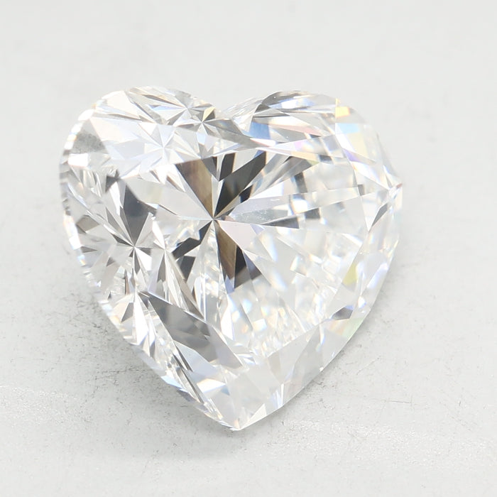 Loose 4.21 Carat E VVS2 IGI Certified Lab Grown Heart Diamonds