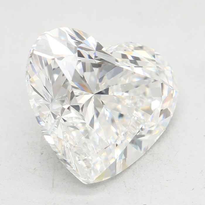 Loose 5 Carat F VVS2 IGI Certified Lab Grown Heart Diamonds