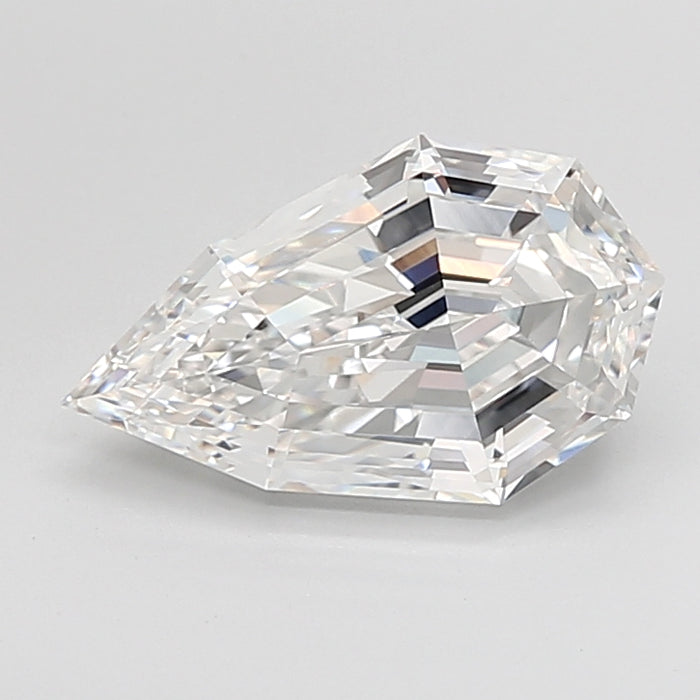 Loose 3.13 Carat D VS1 IGI Certified Lab Grown Step Pear Diamonds