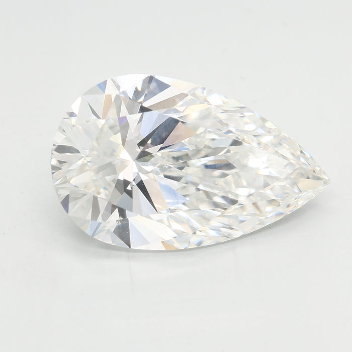 Loose 4.73 Carat F VVS2 IGI Certified Lab Grown Pear Diamonds