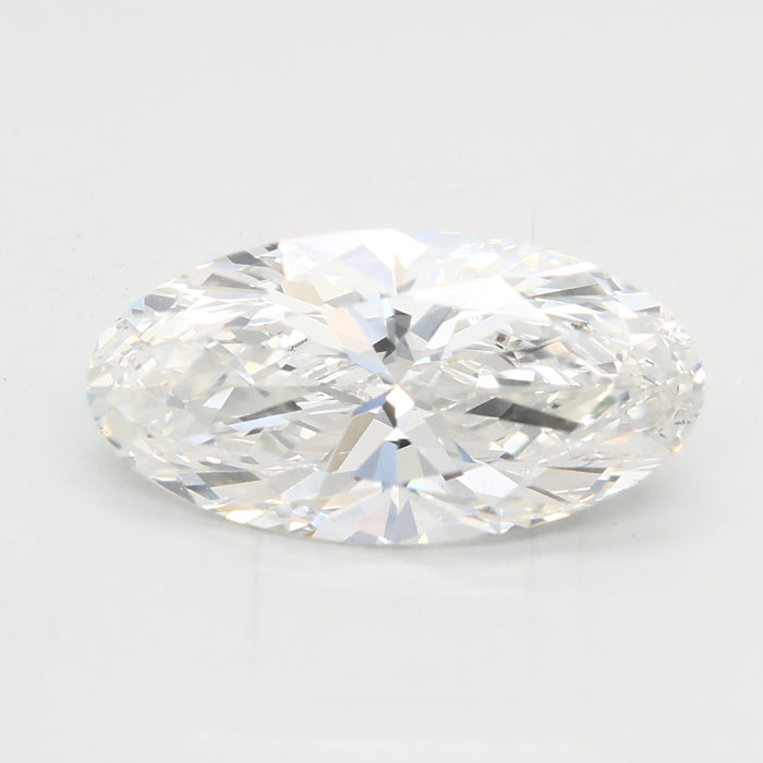 Loose 2.08 Carat F VVS2 IGI Certified Lab Grown Moval Diamonds