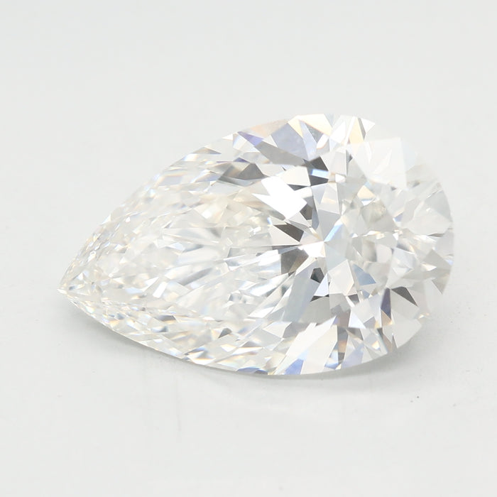 Loose 4.08 Carat F VVS2 IGI Certified Lab Grown Pear Diamonds