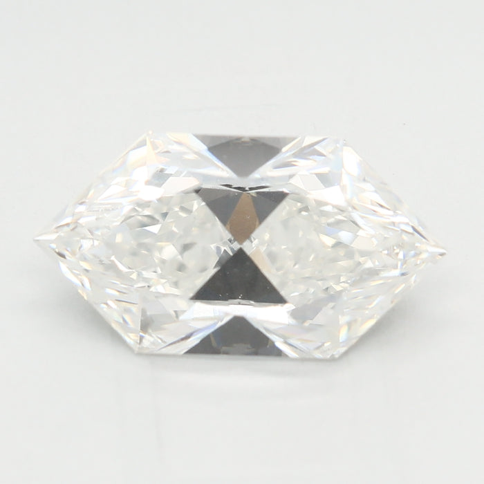Loose 2 Carat E VVS1 IGI Certified Lab Grown Hexagon Diamonds