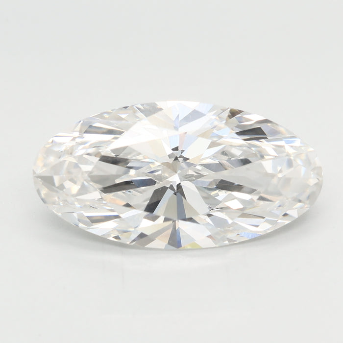 Loose 4.09 Carat F VVS2 IGI Certified Lab Grown Moval Diamonds