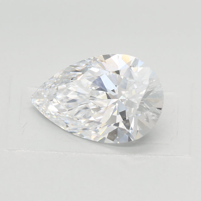 Loose 2.53 Carat D VVS1 IGI Certified Lab Grown Pear Diamonds