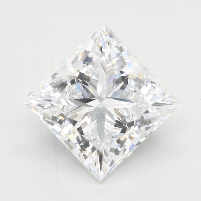 Loose 3.02 Carat D VVS2 IGI Certified Lab Grown Princess Diamonds