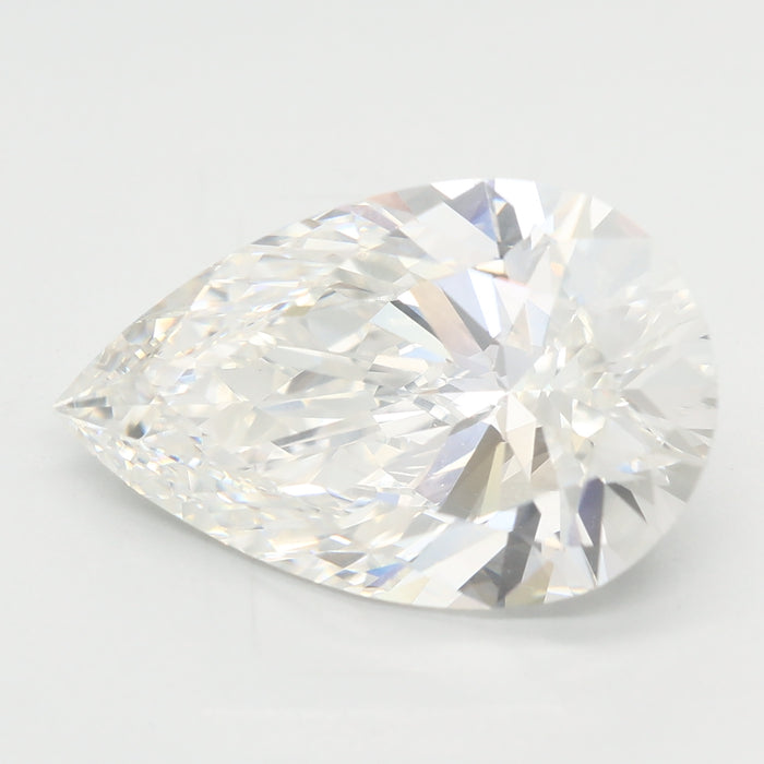 Loose 5.08 Carat F VVS2 IGI Certified Lab Grown Pear Diamonds