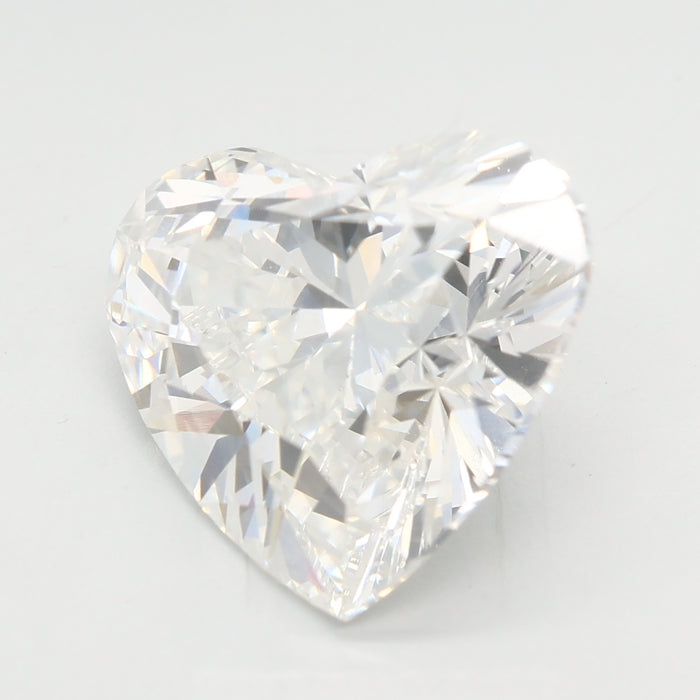 Loose 5.09 Carat F VVS2 IGI Certified Lab Grown Heart Diamonds