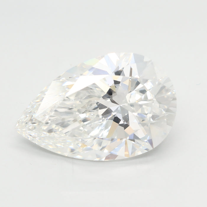 Loose 5.07 Carat F VVS2 IGI Certified Lab Grown Pear Diamonds