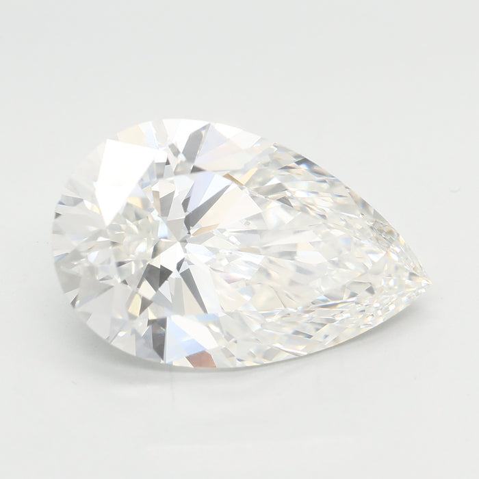 Loose 5.03 Carat F VVS2 IGI Certified Lab Grown Pear Diamonds