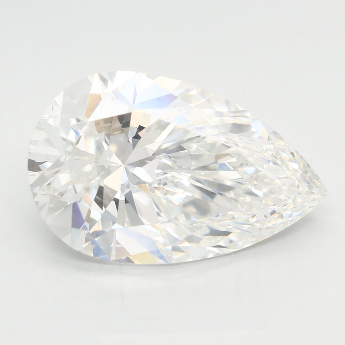 Loose 5.09 Carat F VVS2 IGI Certified Lab Grown Pear Diamonds