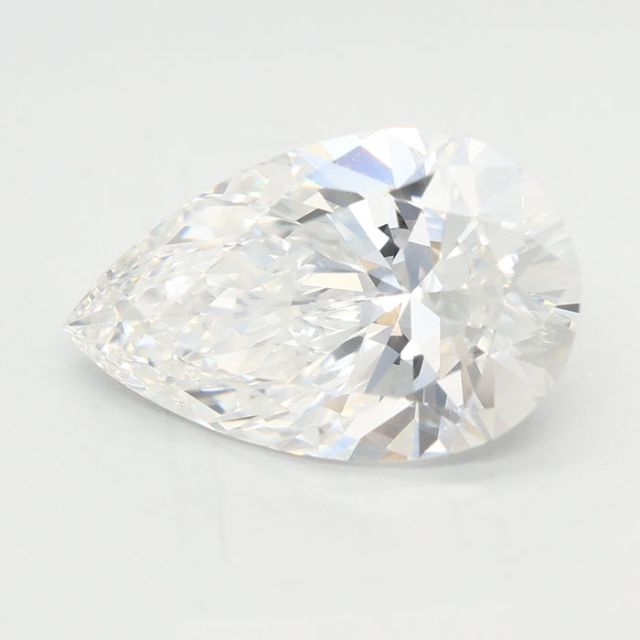 Loose 3.09 Carat E VVS2 IGI Certified Lab Grown Pear Diamonds