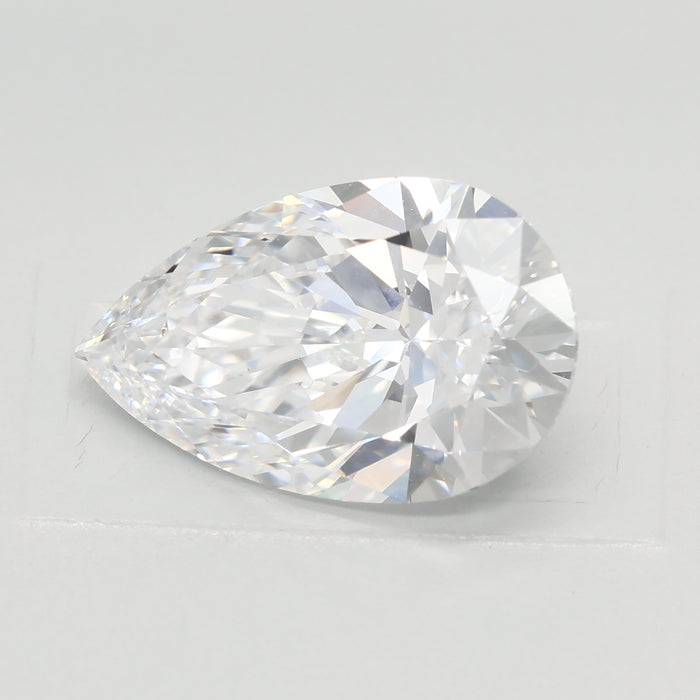 Loose 3.06 Carat D VVS1 IGI Certified Lab Grown Pear Diamonds