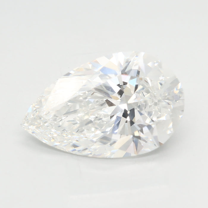 Loose 3.74 Carat F VVS2 IGI Certified Lab Grown Pear Diamonds