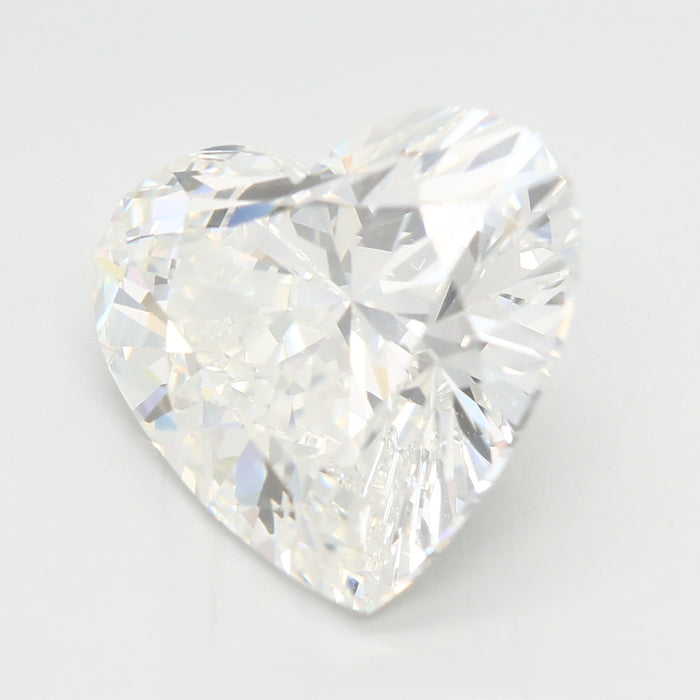 Loose 5.08 Carat F VVS2 IGI Certified Lab Grown Heart Diamonds