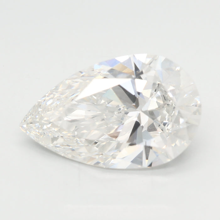 Loose 4.06 Carat F VVS2 IGI Certified Lab Grown Pear Diamonds