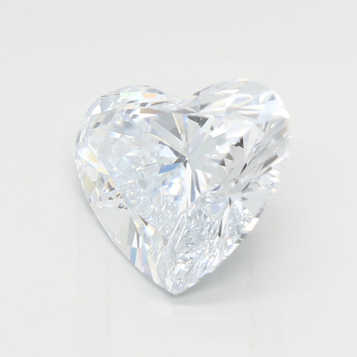 Loose 2.57 Carat E VVS1 IGI Certified Lab Grown Heart Diamonds
