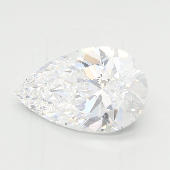 Loose 1.53 Carat D FL IGI Certified Lab Grown Pear Diamonds