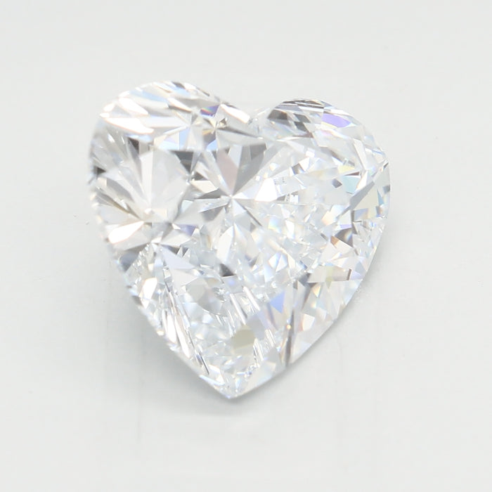 Loose 3.01 Carat D VVS2 IGI Certified Lab Grown Heart Diamonds