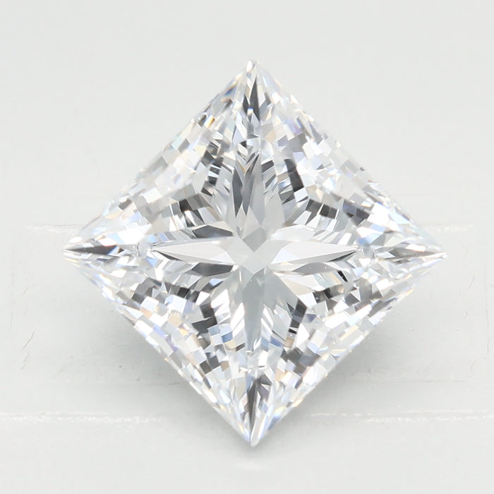 Loose 3.02 Carat D VVS1 IGI Certified Lab Grown Princess Diamonds