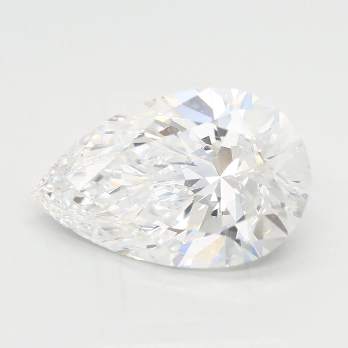 Loose 3.1 Carat E VVS2 IGI Certified Lab Grown Pear Diamonds
