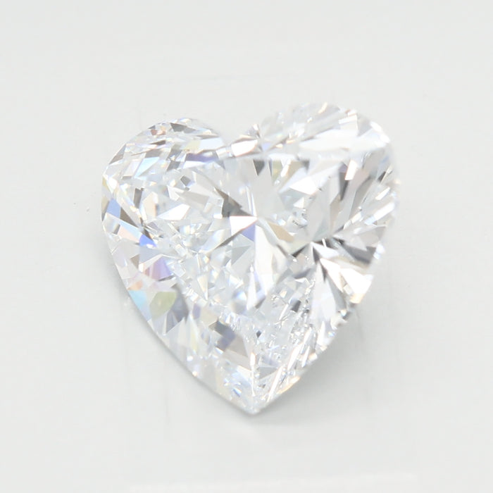 Loose 2.53 Carat D VVS2 IGI Certified Lab Grown Heart Diamonds