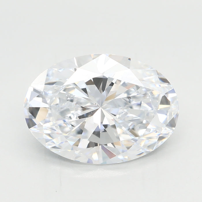 Loose 2.55 Carat E FL IGI Certified Lab Grown Oval Diamonds