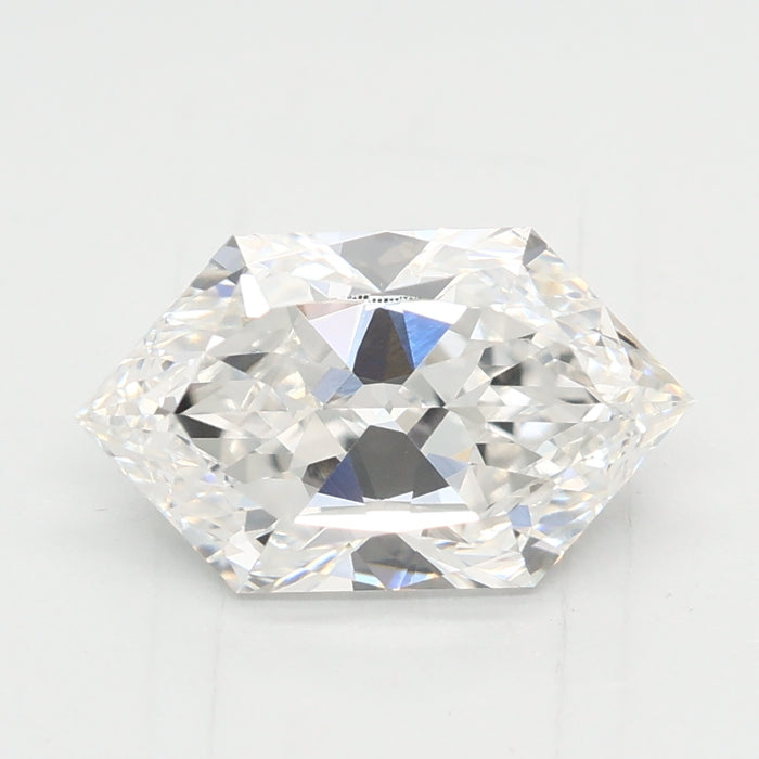 Loose 1.51 Carat F VVS1 IGI Certified Lab Grown Hexagon Diamonds