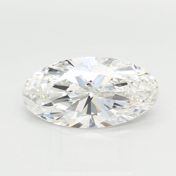 Loose 2.59 Carat F VVS2 IGI Certified Lab Grown Moval Diamonds