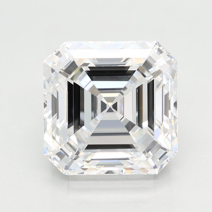 Loose 4.09 Carat D FL IGI Certified Lab Grown Asscher Diamonds