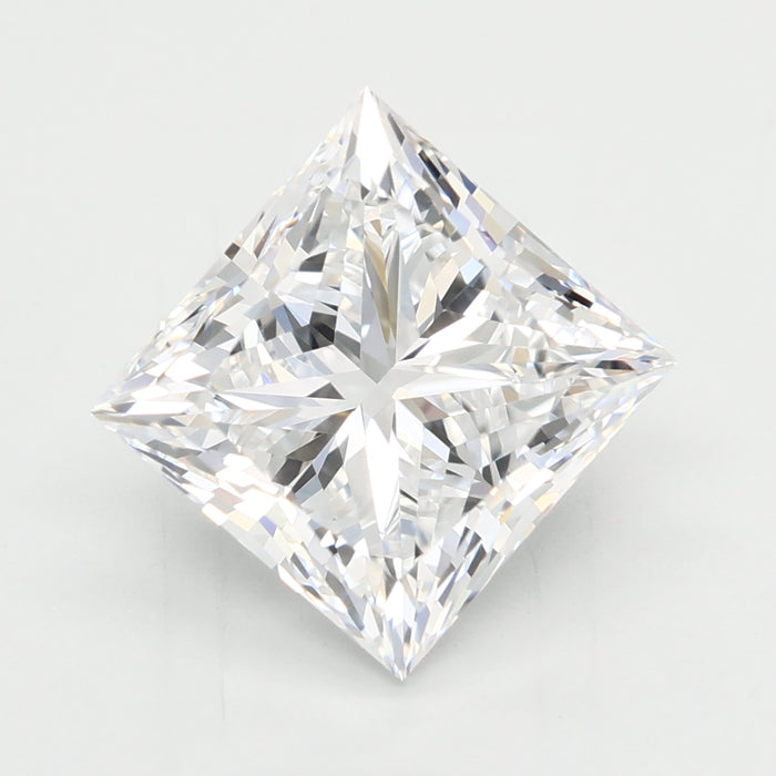 Loose 3.02 Carat D VVS1 IGI Certified Lab Grown Princess Diamonds