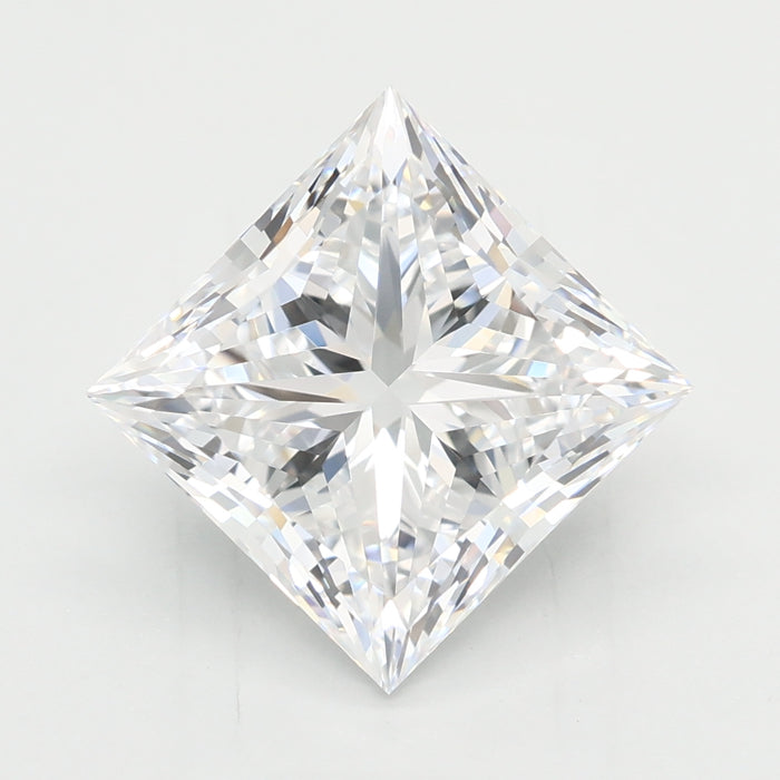 Loose 3.09 Carat D VVS2 IGI Certified Lab Grown Princess Diamonds