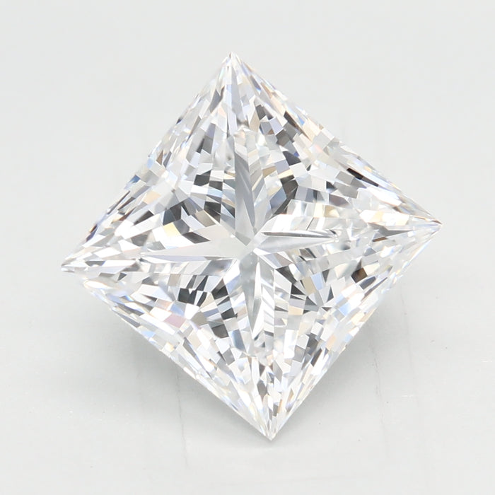 Loose 3.07 Carat D VVS2 IGI Certified Lab Grown Princess Diamonds