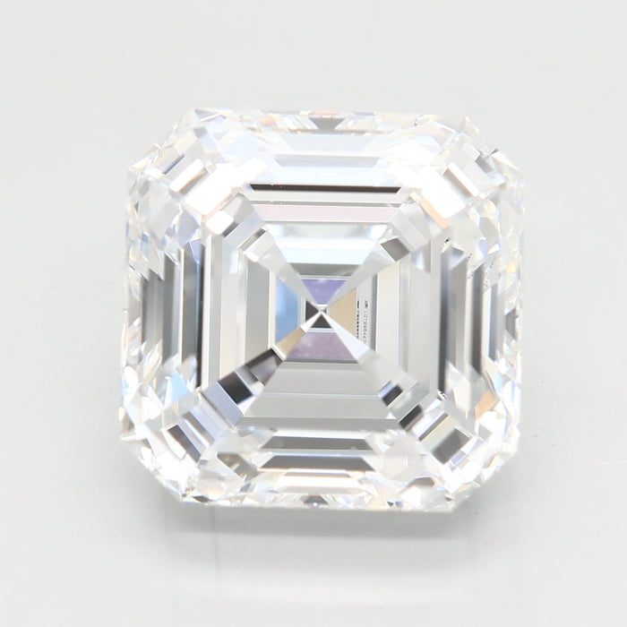 Loose 4.02 Carat D VVS2 IGI Certified Lab Grown Asscher Diamonds