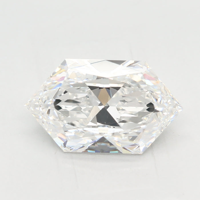 Loose 2.02 Carat D VVS2 IGI Certified Lab Grown Hexagon Diamonds