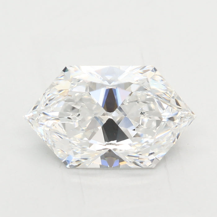 Loose 2.04 Carat D VVS1 IGI Certified Lab Grown Hexagon Diamonds
