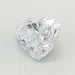 Loose 2.54 Carat D VVS2 IGI Certified Lab Grown Heart Diamonds