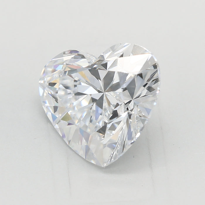 Loose 2.52 Carat D VVS2 IGI Certified Lab Grown Heart Diamonds
