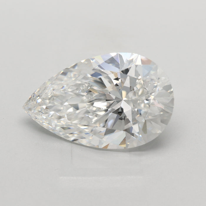 Loose 5.09 Carat E VVS2 IGI Certified Lab Grown Pear Diamonds