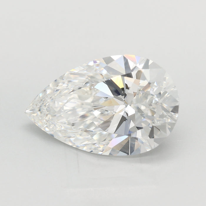 Loose 4.38 Carat E VVS2 IGI Certified Lab Grown Pear Diamonds