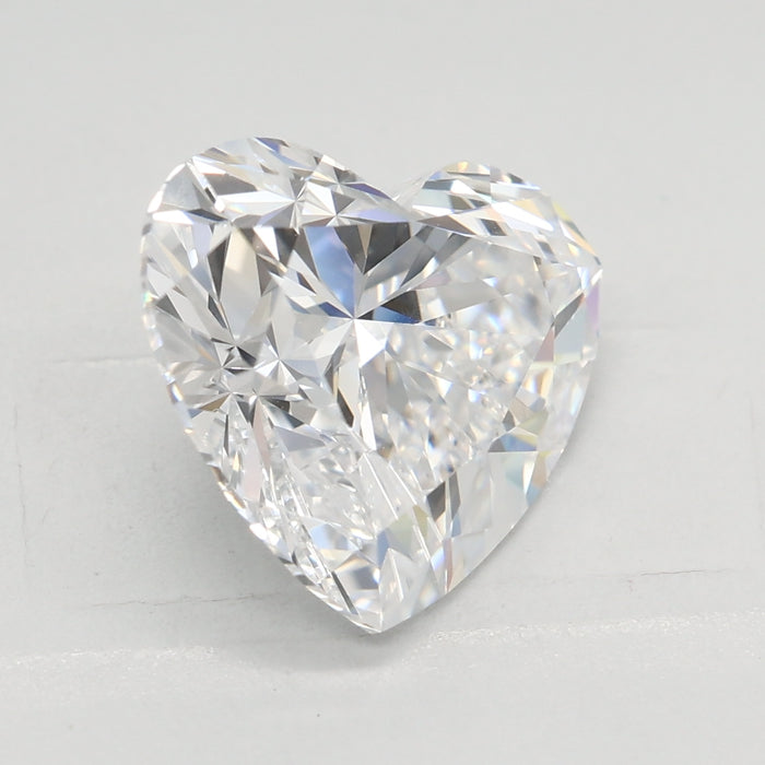 Loose 3.07 Carat D VVS2 IGI Certified Lab Grown Heart Diamonds