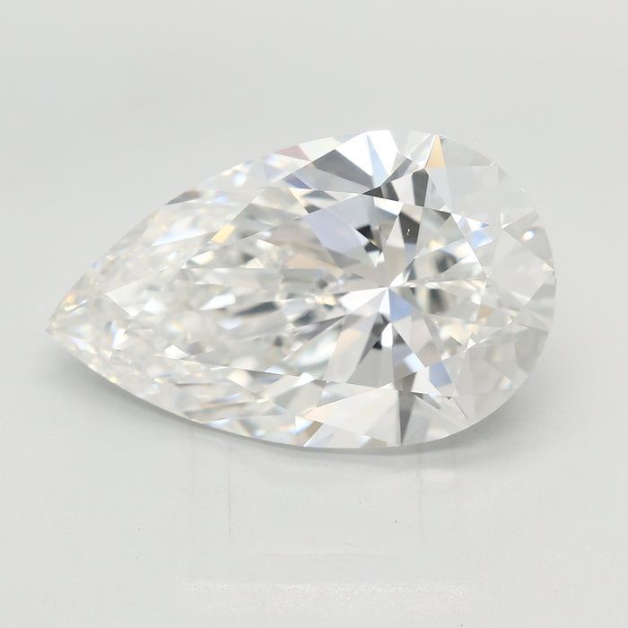 Loose 5.06 Carat F VVS2 IGI Certified Lab Grown Pear Diamonds