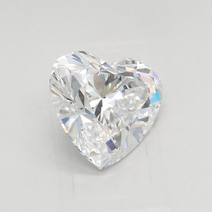 Loose 2.58 Carat D VVS2 IGI Certified Lab Grown Heart Diamonds