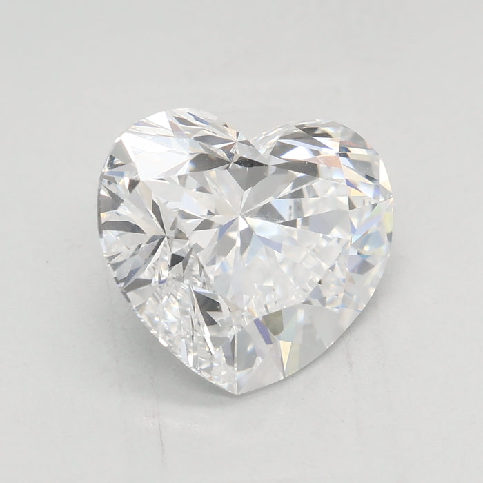 Loose 2.53 Carat D VVS1 IGI Certified Lab Grown Heart Diamonds
