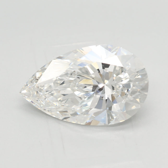 Loose 2.59 Carat F VVS2 IGI Certified Lab Grown Pear Diamonds