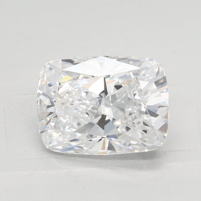 Loose 2.55 Carat D VVS1 IGI Certified Lab Grown Cushion Diamonds